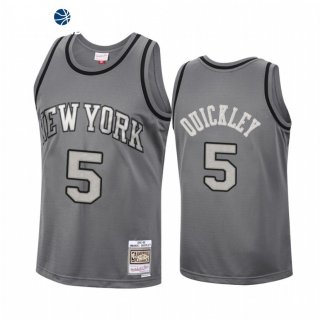 Camisetas NBA New York Knicks Immanuel Quickley Gris Hardwood Classics 2021