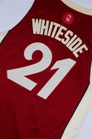 Camisetas NBA Miami Heat 2015 Navidad Whiteside Rojo