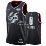 Camisetas NBA de Damian Lillard All Star 2019 Negro
