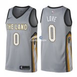 Camisetas NBA de Kevin Love Cleveland Cavaliers 17/18 Nike Gris Ciudad