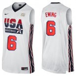 Camisetas NBA de Patrick Ewing USA 1992 Blanco