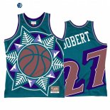 Camisetas NBA Utah Jazz Rudy Gobert Big Face 2 Teal Hardwood Classics