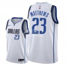 Camisetas NBA de Wesley Matthews Dallas Mavericks Blanco Association 2018