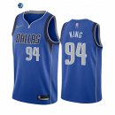 Camisetas NBA Nike Dallas Mavericks NO.94 George King 75th Season Azul Icon 2021-22