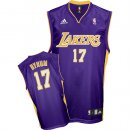 Camisetas NBA de Andrew Bynum Los Angeles Lakers Púrpura