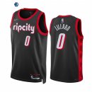 Camisetas NBA Nike Portland Trail Blazers NO.0 Damian Lillard 75th Season Diamante Negro Ciudad 2022