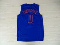 Camisetas NBA Oklahoma City Thunder 2012 Navidad Westbrook Azul