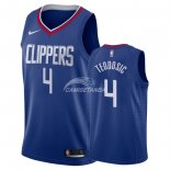 Camisetas NBA de Milos Teodisic Los Angeles Clippers Azul Icon 2018