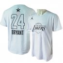 Camisetas NBA de Manga Corta Kobe Bryant All Star 2018 Blanco