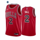 Camisetas NBA de Chicago Bulls Lonzo Ball Nike Rojo Icon 2021