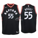 Camisetas de NBA Ninos Toronto Raptors Delon Wright Negro Statement 2018