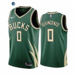 Camisetas NBA Edición ganada Milwaukee Bucks Donte DiVincenzo Verde 2020-21