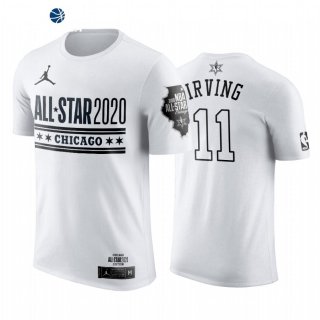 Camisetas NBA de Manga Corta Kyrie Irving All Star 2020 Blanco