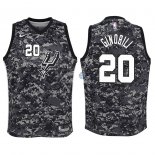 Camisetas de NBA Ninos San Antonio Spurs Manu Ginobili Nike Camuflaje Ciudad 2018