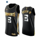 Camiseta NBA de Terry Rozier III Charlotte Hornets Negro Oro 2020-21