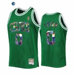Camisetas NBA Boston Celtics NO.0 Jayson Tatum 75th Aniversario Verde Throwback 2022