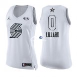 Camisetas NBA Mujer Damian Lillard All Star 2018 Blanco