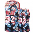 Camisetas NBA de Shaquille O'Neal Miami Heat Rojo floral