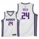 Camisetas de NBA Ninos Sacramento Kings Buddy Hield Blanco Association 2018