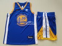 Camiseta NBA Conjunto Completo Ninos Golden State Warriors Kevin Durant Azul 17/18