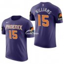 Camisetas NBA de Manga Corta Alan Williams Phoenix Suns Púrpura 17/18