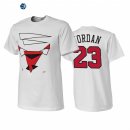 T Shirt NBA Chicago Bulls NO.23 Michael Jordan Blanco 2022