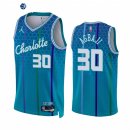 Camisetas NBA Jordan Charlotte Hornets NO.30 Ochai Agbaji 75th Ciudad Azul 2022