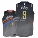Camisetas de NBA Ninos Oklahoma City Thunder Jerami Grant Nike Gris Ciudad 2018