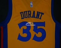 Camisetas NBA de Kevin Durant Golden State Warriors Amarillo Ciudad 17/18