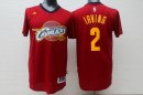 Camisetas NBA de Manga Corta Kyrie Irving Cleveland Cavaliers Rojo