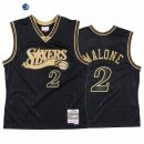 Camisetas NBA Philadelphia 76ers Moses Malone Negro Throwback 2020
