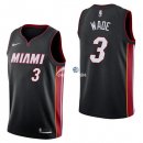 Camisetas NBA de Dwyane Wade Miami Heats Negro Icon 17/18