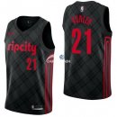 Camisetas NBA de Noah Vonleh Portland Trail Blazers Nike Negro Ciudad 17/18
