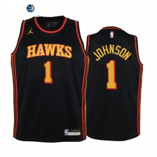 Camisetas NBA Ninos Atlanta Hawks Jalen Johnson Negro Statement 2021