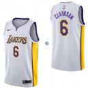 Camisetas NBA de Jordan Clarkson Los Angeles Lakers Blanco Association 17/18