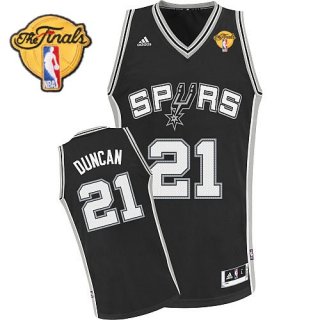 Camisetas NBA San Antonio Spurs Finales Duncan Negro