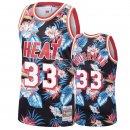 Camisetas NBA de Alonzo Mourning Miami Heat Rojo floral