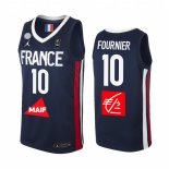 Camisetas Copa Mundial de Baloncesto FIBA 2019 France Evan Fournier Marino