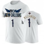T Shirt NBA New Orleans Pelicans Zion Williamson Blanco