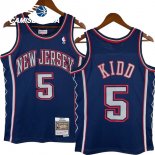 Camisetas NBA Brooklyn Nets NO.5 Jason Kidd Marino Retro 2006 07