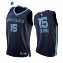 Camisetas NBA de Memphis Grizzlies Brandon Clarke 75th Season Diamante Marino Azul 2021-22
