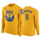 T Shirt NBA Golden State Warriors Klay Thompson Manga Larga Amarillo