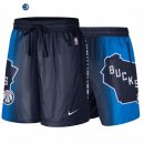 Pantalon NBA de Milwaukee Bucks Azul Ciudad 2020-21