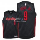 Camisetas de NBA Ninos Portland Trail Blazers Gary Trent Jr Nike Negro Ciudad 2018