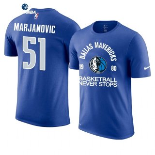 T- Shirt NBA Dallas Mavericks Boban Marjanovic Azul