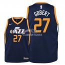 Camisetas de NBA Ninos Utah Jazz Rudy Gobert Marino Icon 2018