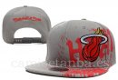 Snapbacks Caps NBA De Miami Heat Gris Rojo-1