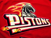 Camisetas NBA de Hill Detroit Pistons Rojo