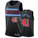 Camisetas NBA de Jakarr Sampson Chicago Bulls Negro Ciudad 18/19