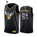 Camisetas NBA de Chicago Bulls Dennis Rodman Negro Diamante 2021-22